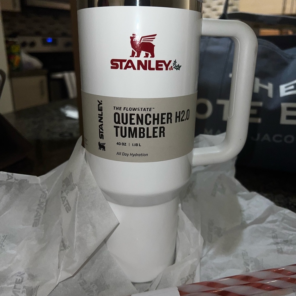 Stanley Mistletoe Twist Limited Edition Quencher H2.0 Flowstate Tumbler 40 OZ